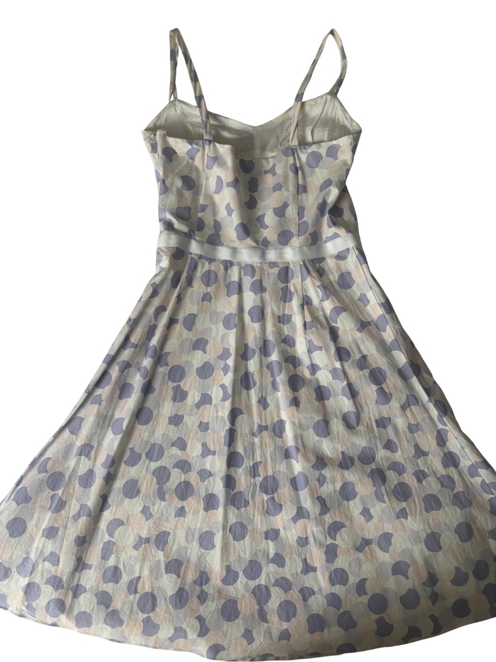 Vintage Ann Taylor Factory Store Pink Purple White Polka Dot Mini Dress - Picture 3 of 7